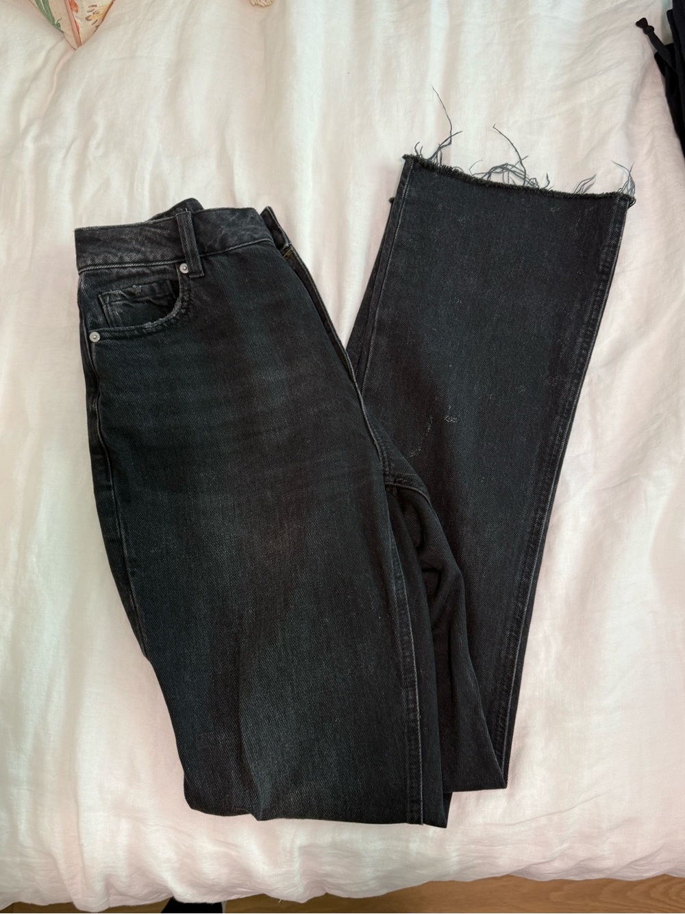 Dynamite Black Flare Wide-Leg Jeans